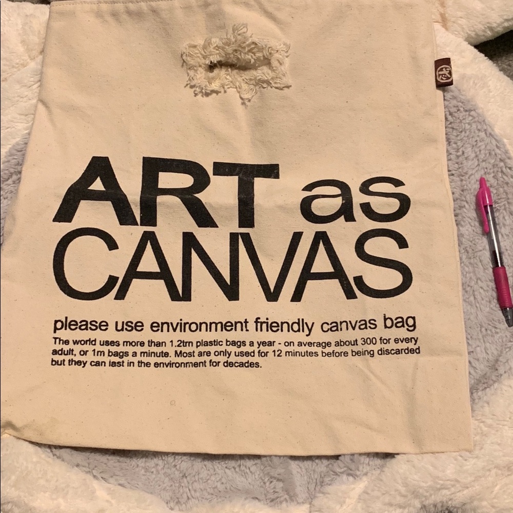 McCotton canvas handbag.